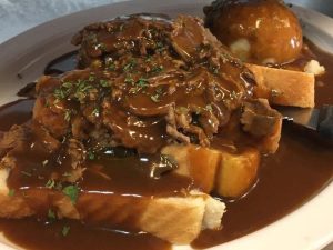 Experience River Falls Locally Loved - Open Face Sandwich from the Kinni Cafe