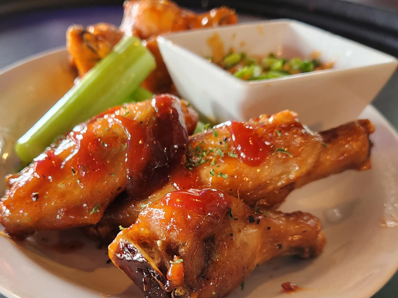 Experience River Falls Locally Loved - Glazed Chicken WIngs from The Nutty Squirrel